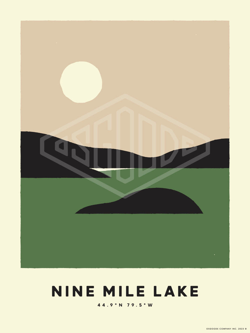 NINE MILE LAKE PRINT