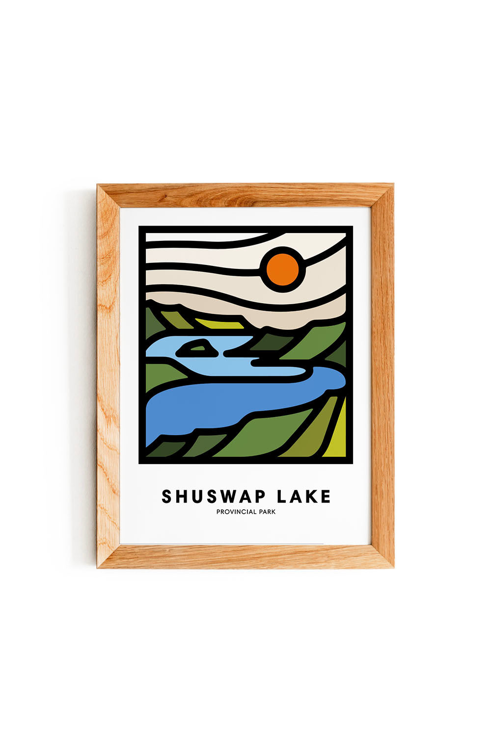 SHUSWAP LAKE 'PARK' PRINT