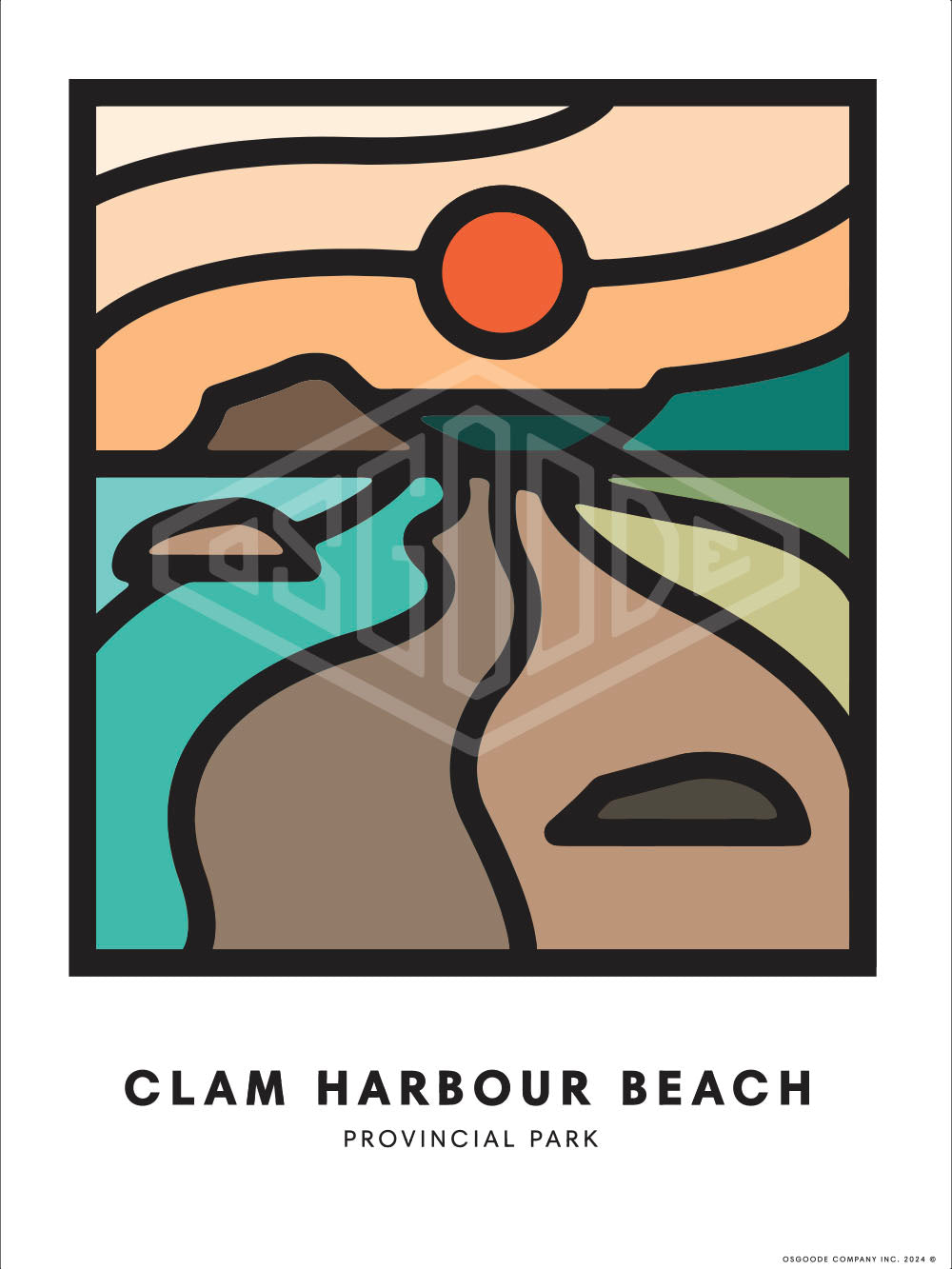 CLAM HARBOUR BEACH PRINT