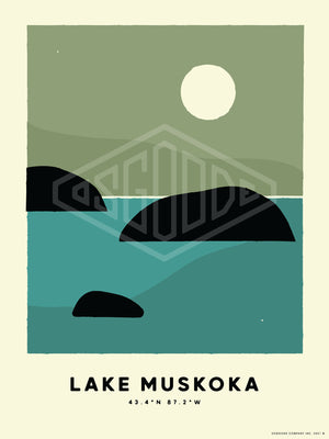 LAKE MUSKOKA 'LAKE' PRINT