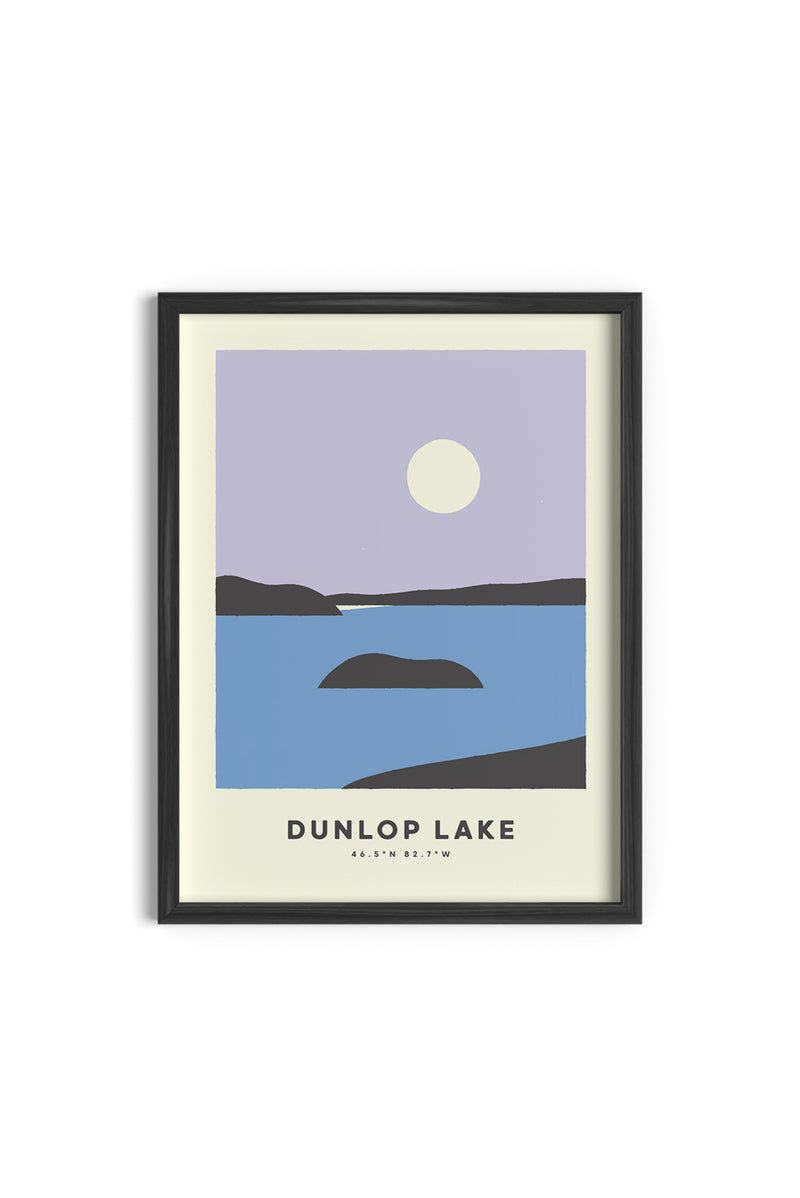 DUNLOP LAKE PRINT