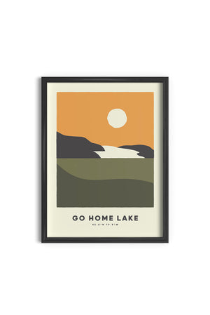 GO HOME LAKE PRINT