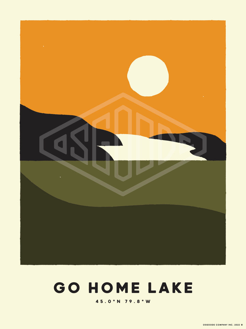 GO HOME LAKE PRINT