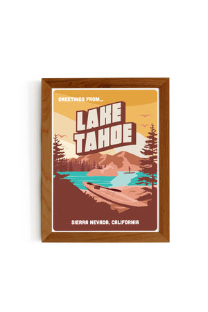 LAKE TAHOE 'TRAVEL' PRINT