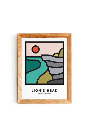 LION'S HEAD PRINT