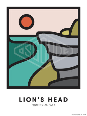 LION'S HEAD PRINT