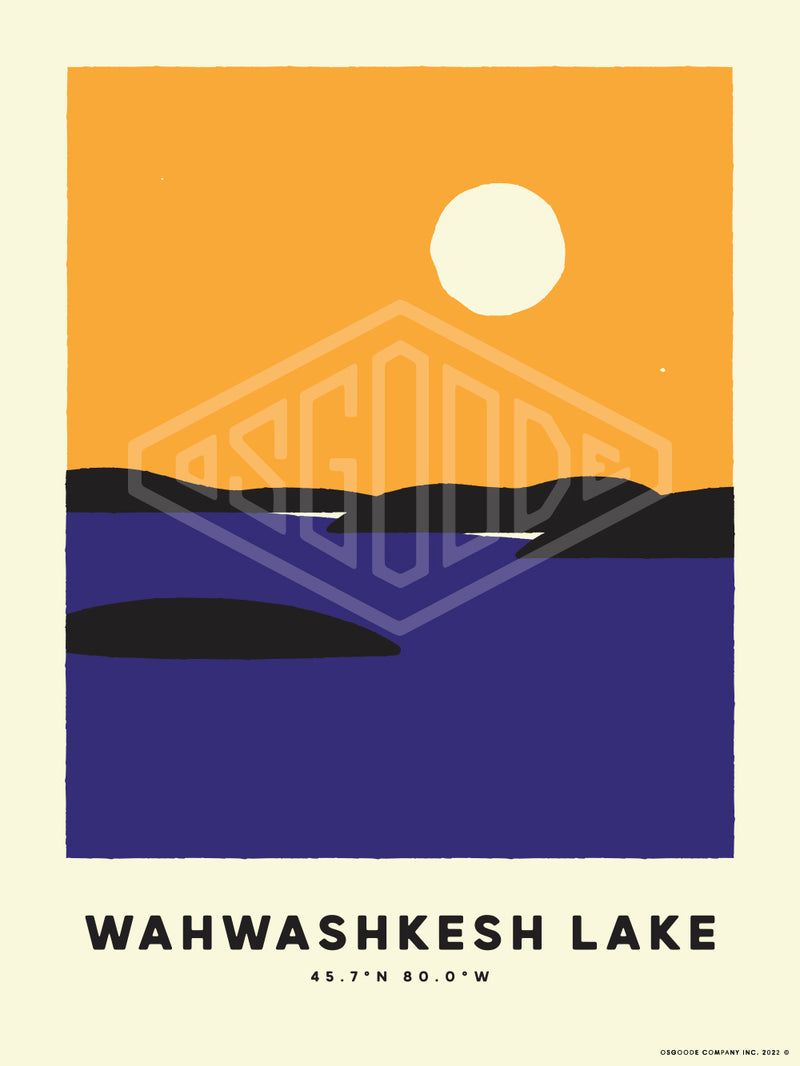 WAHWASHKESH LAKE PRINT